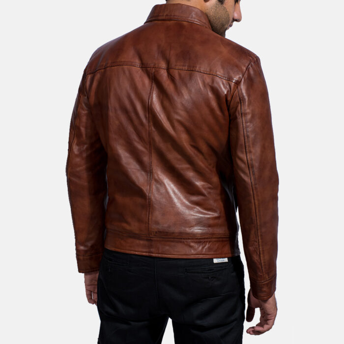 Men's Zipper Leather Jacket