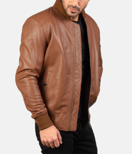 Bomia Brown Bomber Jacket