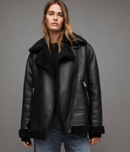 Sola Oversized Leather Biker Jacket, Sola jacket, Sola leather jacket, leather jacket, biker jacket, biker leather jacket, black jacket,black leather jacket, black grey jacket,sola, sola biker jacket, sola oversized jacket, oversized jacket, oversized biker jacket,oversized, weleatherjacket