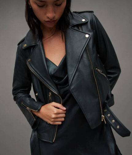 Balfern Belted Leather Jacket