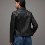 Women's Distressed Leather Jacket