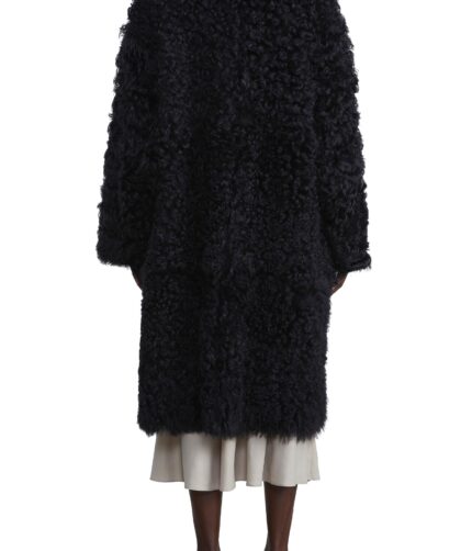 Genuine Shearling Long Hair Reversible Coat, Genuine Shearling, Hair Reversible Coat