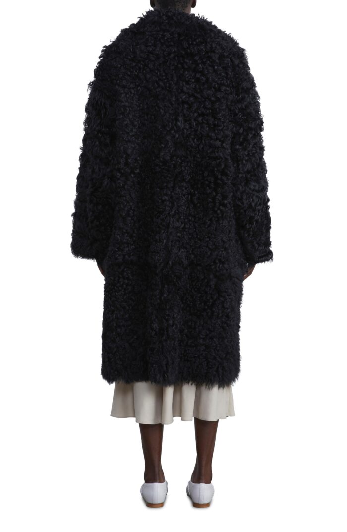 Genuine Shearling Long Hair Reversible Coat, Genuine Shearling, Hair Reversible Coat