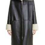 Lambskin Signature Leather, Leather Shearling Coat, Lambskin Signature Leather Shearling Coat