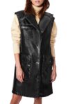 Longline Vest, Faux Leather, Vest Faux , Longline Vest faux, Longline Vest Faux Leather