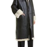 Lambskin Signature Leather, Leather Shearling Coat, Lambskin Signature Leather Shearling Coat