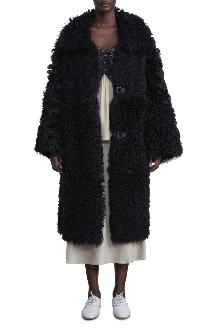 Genuine Shearling Long Hair Reversible Coat, Genuine Shearling, Hair Reversible Coat