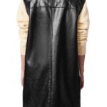 Longline Vest, Faux Leather, Vest Faux , Longline Vest faux, Longline Vest Faux Leather