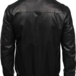 Black Bomber Moto Jacket