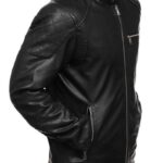 Men's Black Biker Leather Jacket