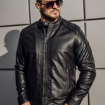 Men's Warm Black Leather Jacket