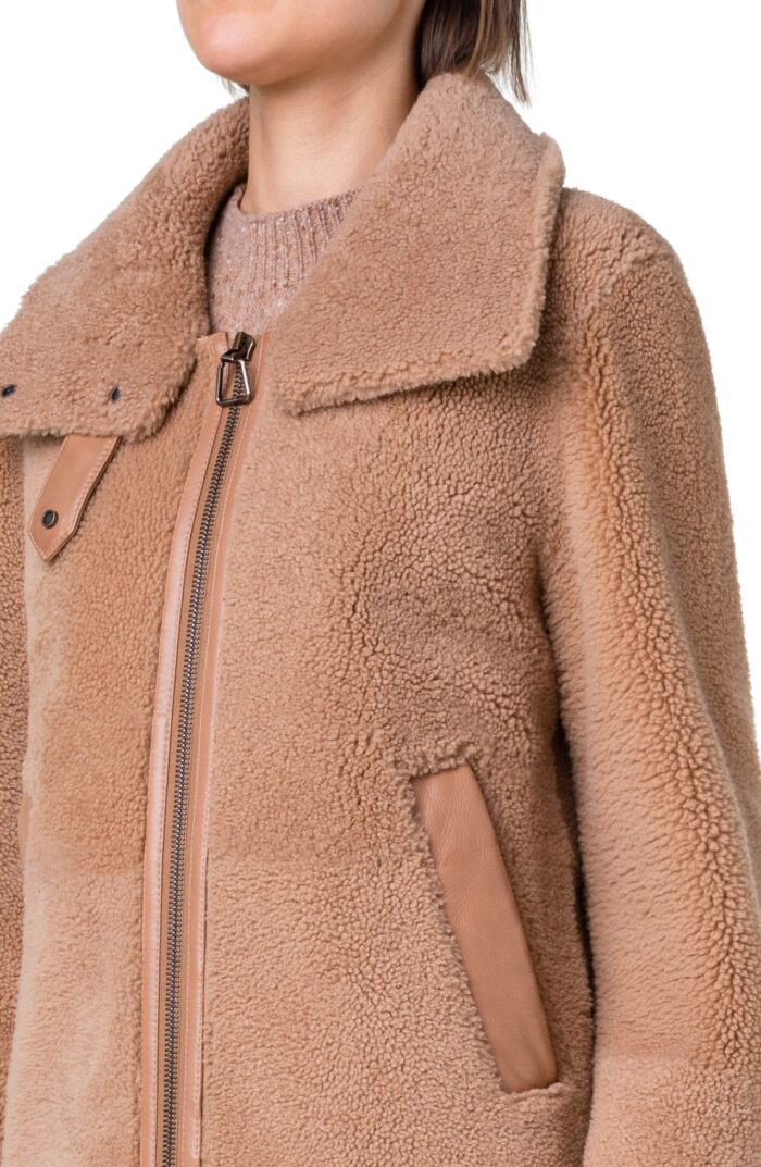 Reversible Lambskin, Shearling Coat,lambskin shearling, Reversible Lambskin Shearling Coat