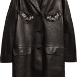 Pearl Embellished, Embellished & Faux, Faux Crystal, Crystal Car Coat, Pearl Embellished & Faux Crystal Car Coat