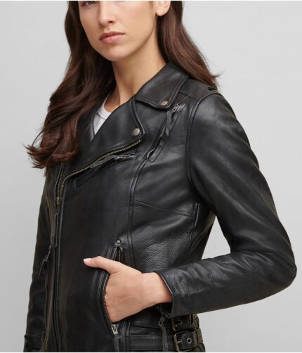 Women's Rider Performance Leather Jacket,biker jacket, womens biker jacket, leather jacket,womens biker leather jacket, motorcycle jacket, motorcycle leather jacket, motorcycle black jacket, womens motorcycle jacket,womens black jacket, womens black leather jacket, rider jacket,womens rider jacket, womens lapel style collar jacket, black lapel style jacket, zipper jacket, womens zipper jacket, womens zipper leather jacket, racing jacket, womens racing leather jacket, racing leather jacket, black jacket, black leather jacket, black racing leather jacket, rider jacket, womens rider jacket, rider leather jacket