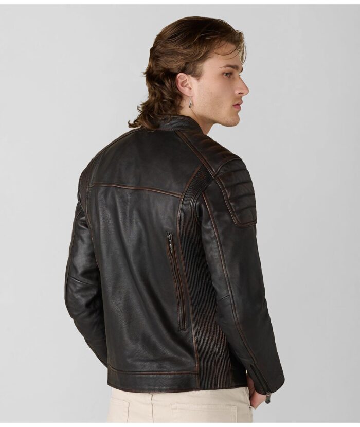 Men's Crusader Style leather Jacket