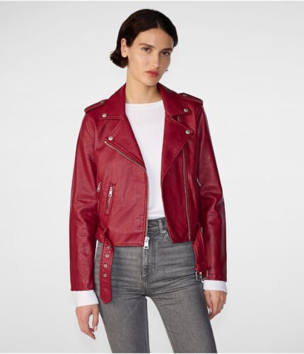 Women's Motorcycle Red Leather Jacket, biker jacket, womens biker jacket, leather jacket,womens biker leather jacket, motorcycle jacket, motorcycle leather jacket, motorcycle red jacket, womens motorcycle jacket, womens red jacket, womens red leather jacket,rider jacket, womens rider jacket, womens lapel style collar jacket, weleatherjacket