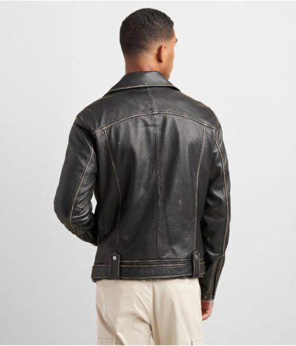 Men's Black Leather Jacket