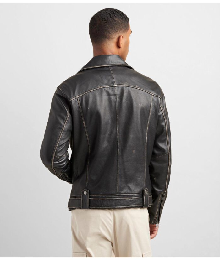 Men's Black Leather Jacket