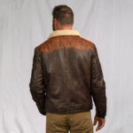 Jackson Brown Shearling Leather Jacket