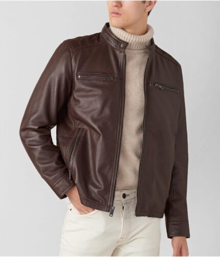 Men's Brown Removable Hood Jacket, removable hood jacket, removable hood leather jacket, Brown hooded jacket, hooded jacket, Brown removable hood jacket, men's hood jacket, Hood Jacket, brown jacket, brown leather jacket, leather jacket, weleatherjacket