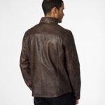 Men's Shirt Style Leather Jacket