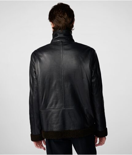 Joe Leather Moto Collar Jacket