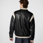 Men's Black Varsity Leather Jacket