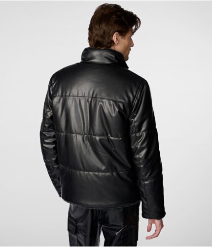 Men's Black Polyester Jacket