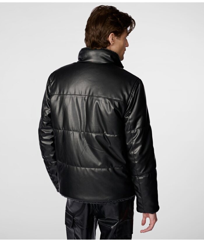 Men's Black Polyester Jacket