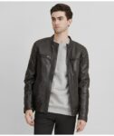 Men's Quilted Shoulder Leather Jacket, mens jacket, mens leather jacket, mens black leather jacket, mens blazer jacket tall leather jacket, lapel collar blazer jacket,black jacket, mens black jacket mens shoulder jacket, mens shoulder quilted jacket,mens quilted jacket, rob quilted jacket, mens rob jacket, weleatherjacket