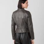 Katie Moto Shoulder Leather Jacket