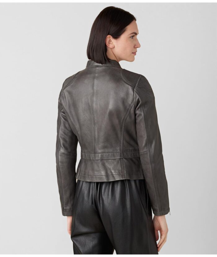 Katie Moto Shoulder Leather Jacket