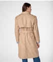 Women's Soft Trench Leather Coat