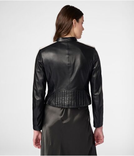 Samantha Black Leather Jacket