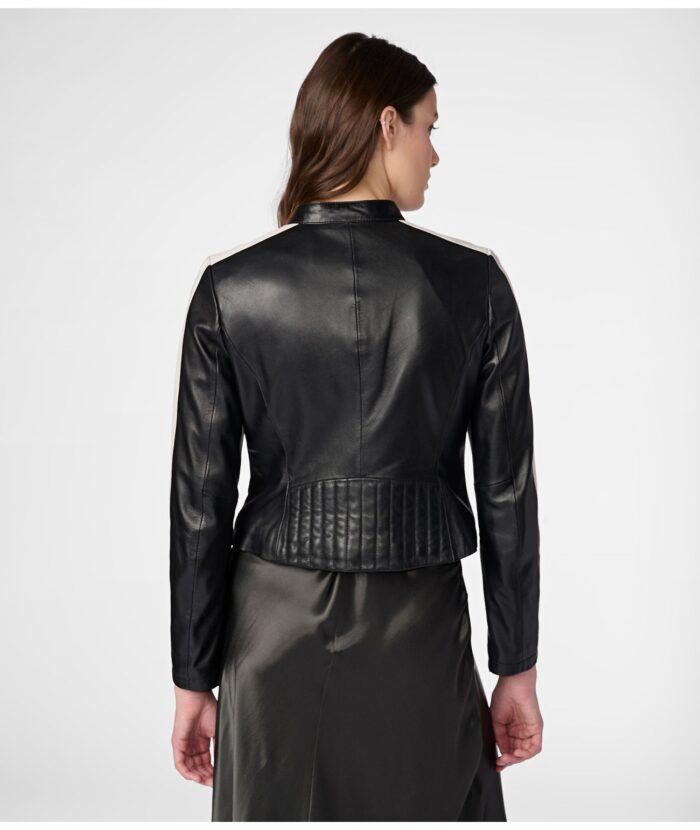 Samantha Black Leather Jacket