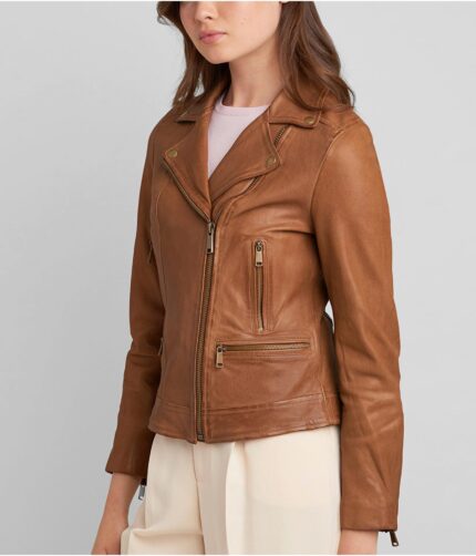 Women's Tracy Asymmetric Leather Jacket