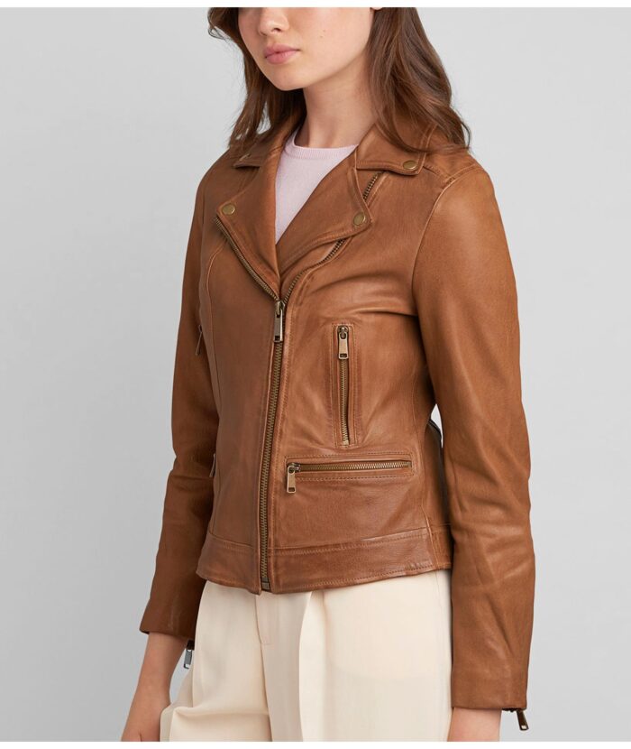 Women's Tracy Asymmetric Leather Jacket