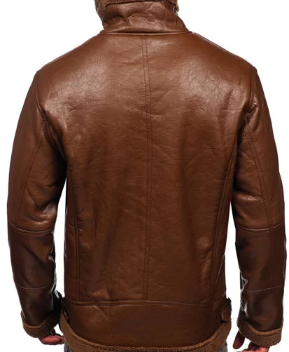 Men's Warm Brown Leather Jacket