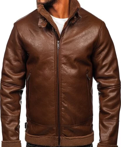 Men's Warm Brown Leather Jacket,Men's Jacket,Men's Leather Jacket,Leather Jacket,Brown Jacket,Brown Leather Jacket,Warm Jacket, Men's Warm jacket, Brown Warm jacket,Brown Warm Leather Jacket, Weleatherjacket